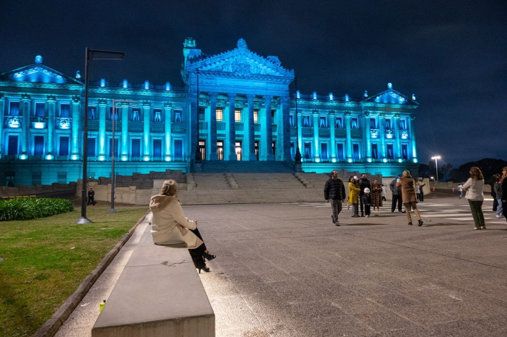 Nueva iluminación del Palacio Legislativo