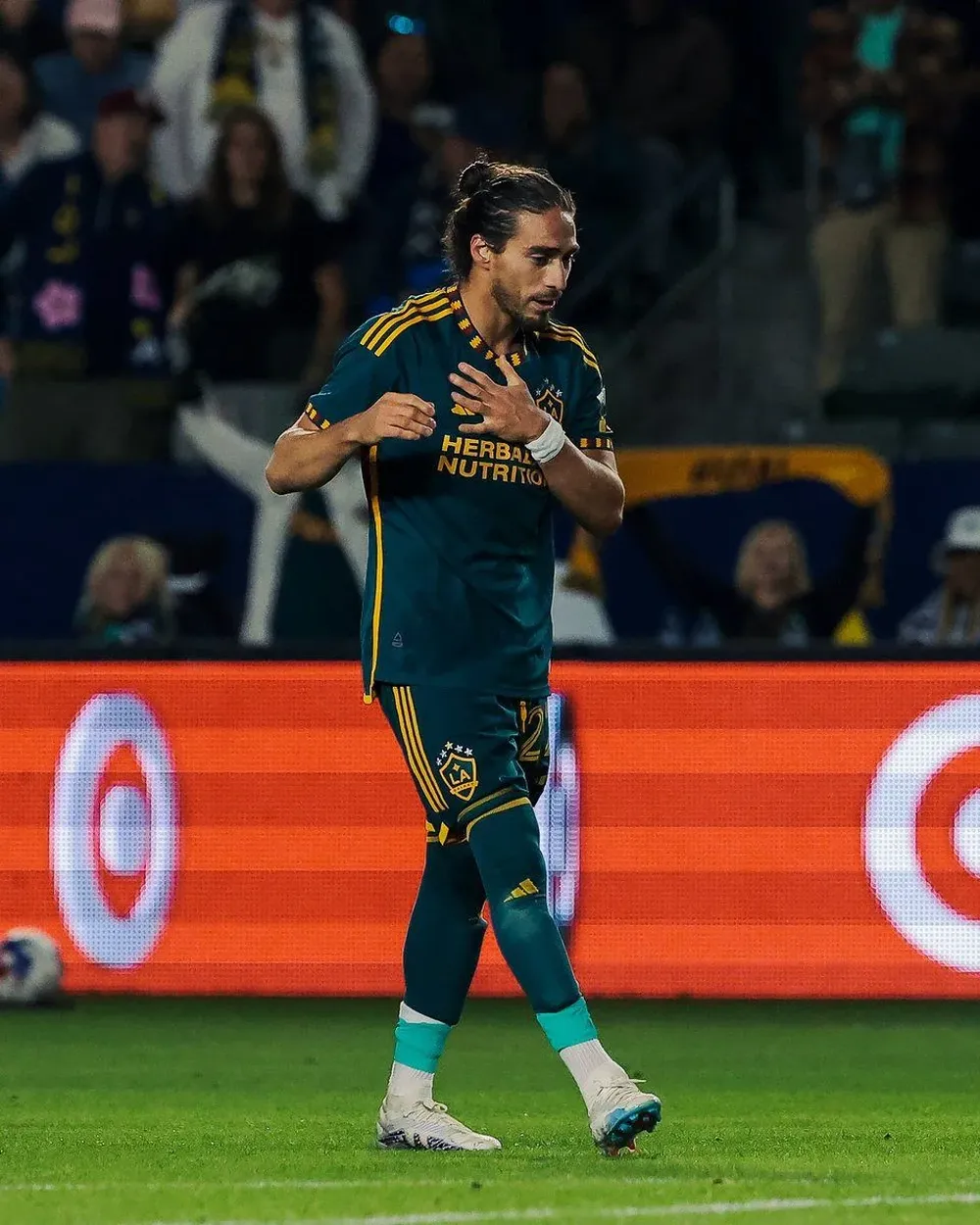 Martín Cáceres con la camiseta de Los Angeles Galaxy de la MLS de Estados Unidos