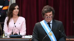 El presidente javier Milei, y la vice Victoria Villarruel.