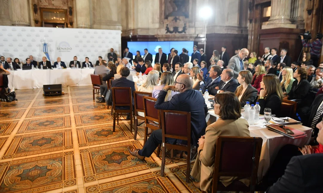Continúa el plenario por la ley bases y el paquete fiscal en el Senado