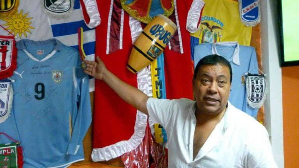 José María Muniz en su parrillada, en Quito