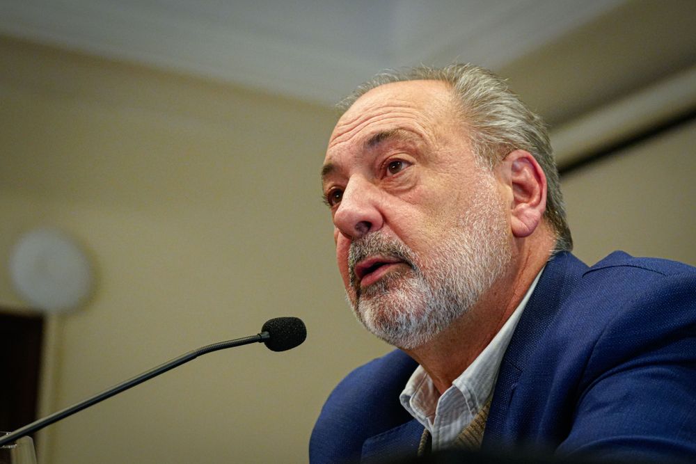 Jorge Gandini en la conferencia de prensa de este martes. 