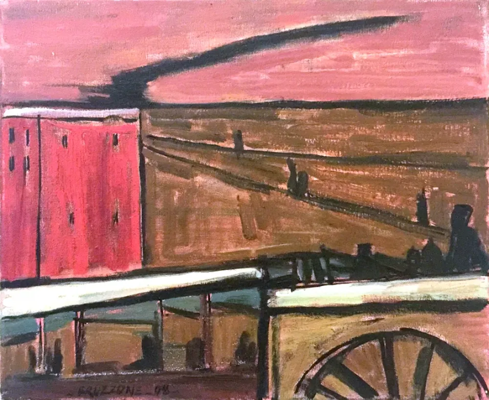 Una de las obras pintadas por el artista Gabriel Bruzzone será también subastada