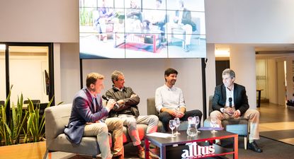 Diego Chapuis, Director comercial Altius Group, Arq. Juan Manuel Varela, Arq. Christian Flores de Gómez Platero, Arq. Carlos Ponce de León.