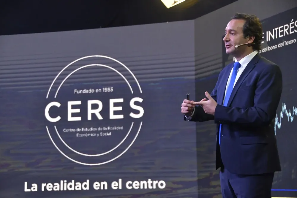 El economista Ignacio Munyo durante la presentación del martes.