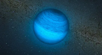 Interpretación de un artista sobre el planeta errante CFBDSIR2149