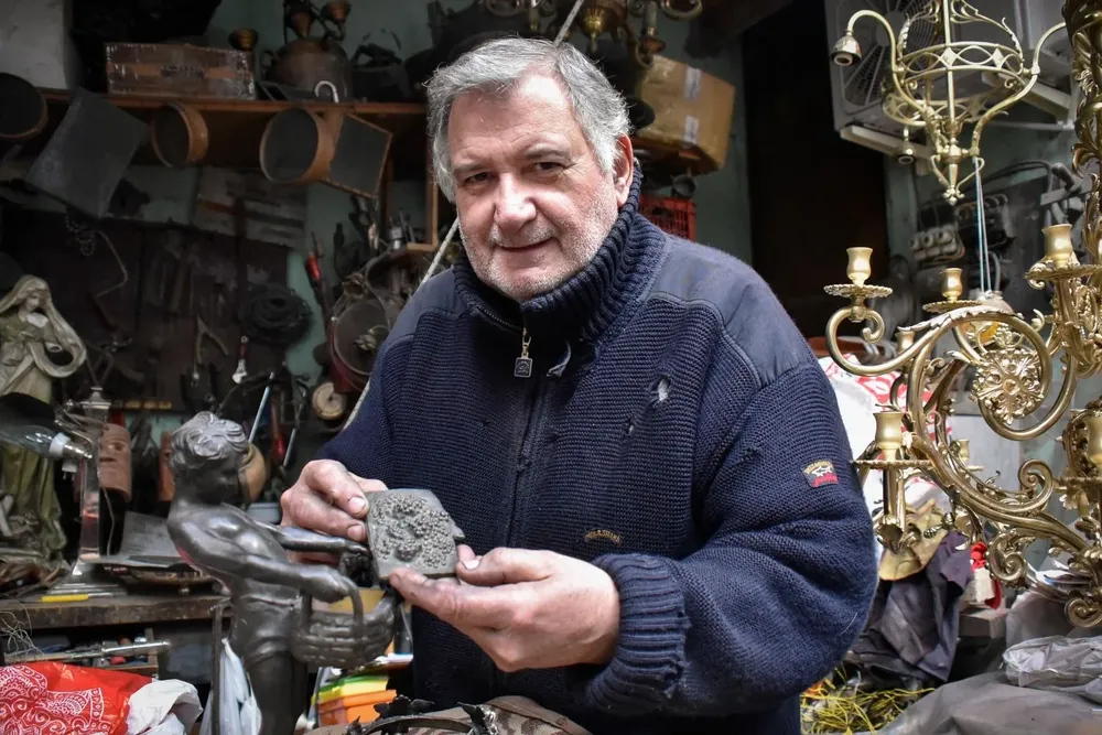 Jesús Sosa en su taller