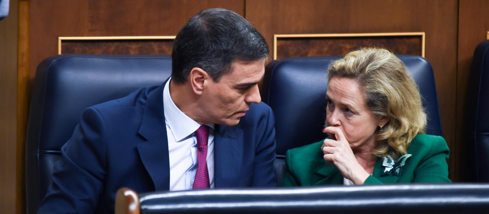 Pedro Sánchez y Nadia Calviño