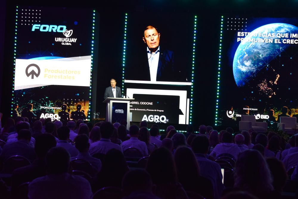 Oddone, durante su exposición en Agro en Punta, este miércoles 4 de febrero.