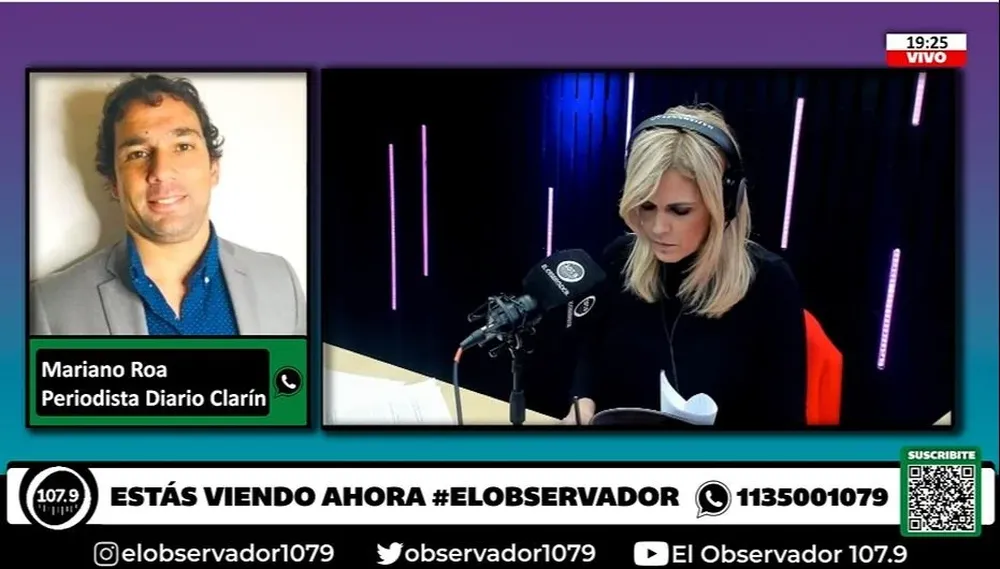 Mariano Roa con Viviana Canossa