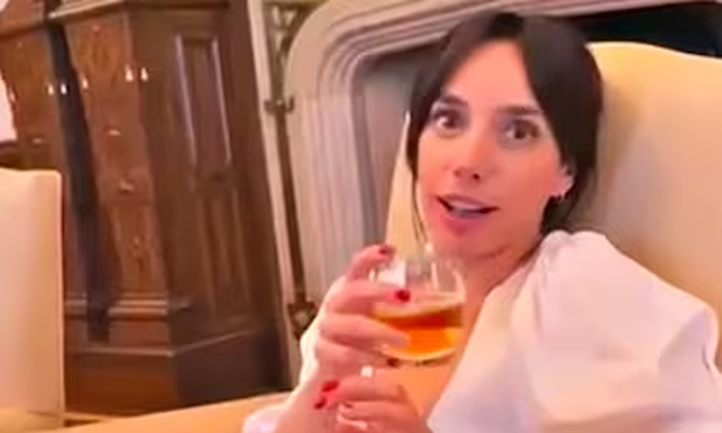 Salió a la luz un nuevo video de Tamara Pettinato con Alberto Fernández en la Casa Rosada