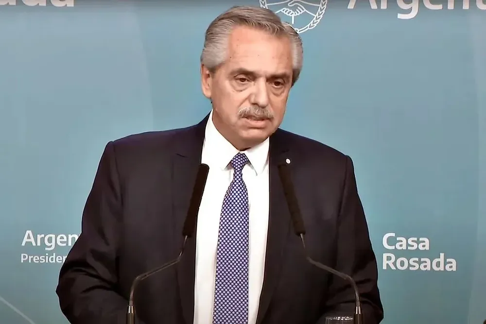 El presidente Alberto Fernández