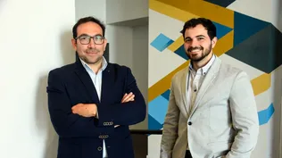 Los directores de Río Azul, Marcelo Argenzio y Gonzalo Cámara.