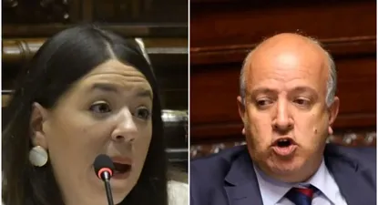 La diputada Bettiana Díaz y el senador Germán Coutinho