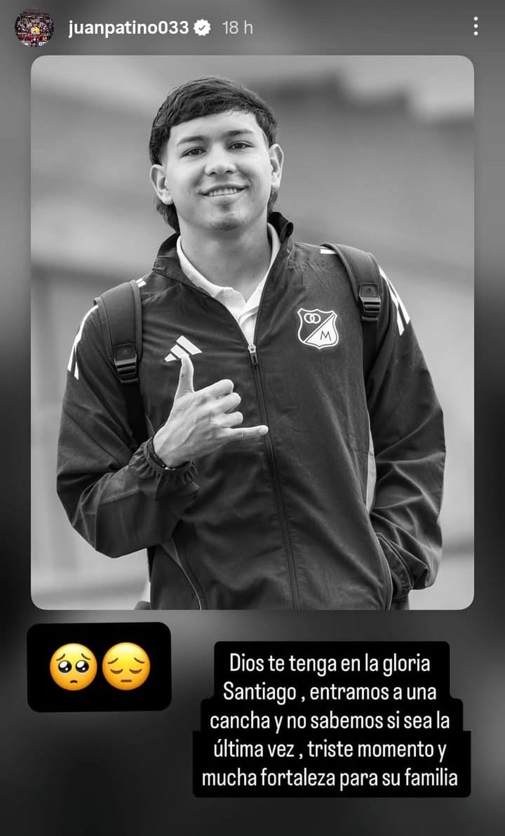 El mensaje de Juan Pablo Patiño para Santiago Castrillón