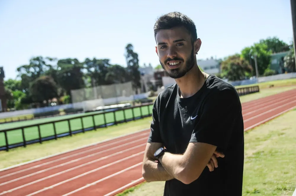 Santiago Catrofe en la pista del Prado
