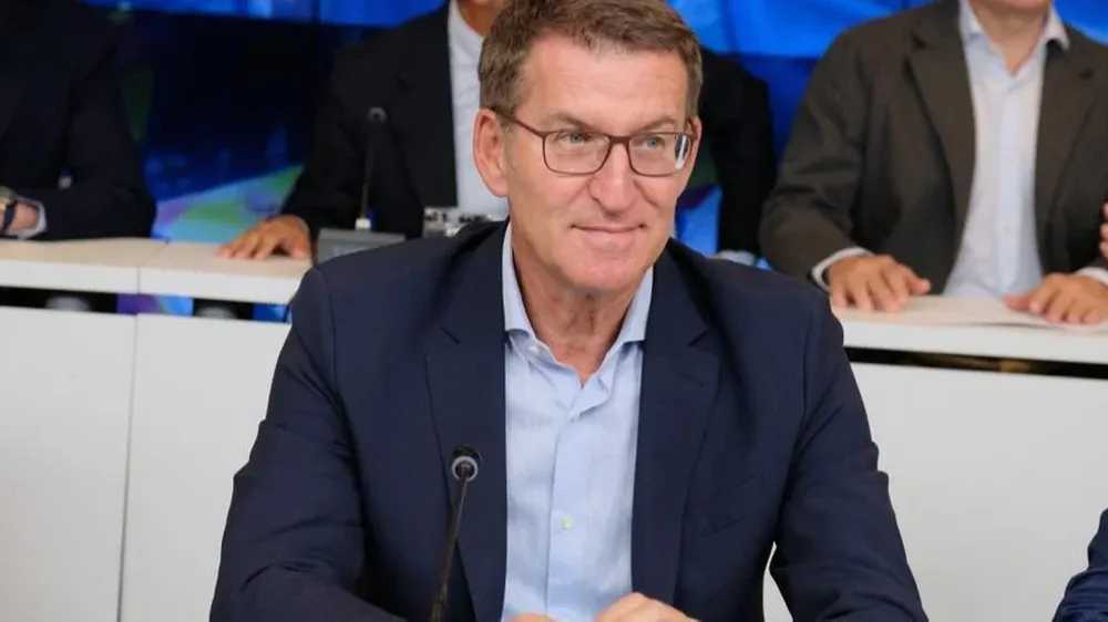 El líder del P, Alberto Núñez Feijóo.