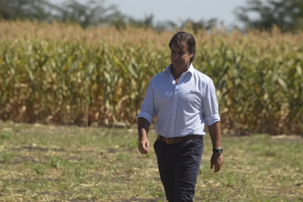 Lacalle Pou llegó a Soriano para participar de la Expoactiva.