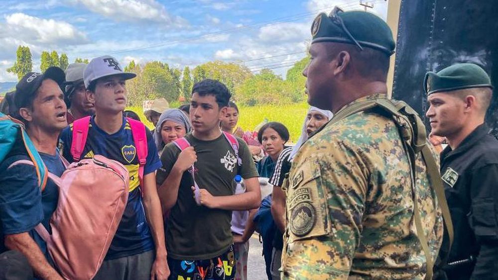 Las autoridades de Panamá impidieron el paso a las caravanas de migrantes que van de regreso a Venezuela el pasado 11 de febrero.