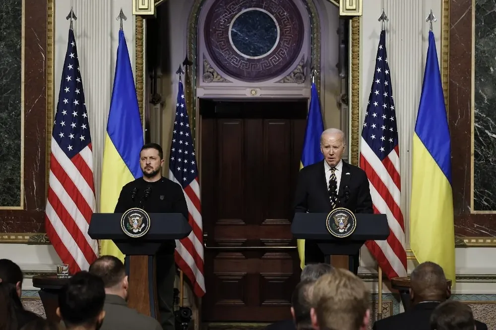 Del pedido de Biden de US$ 61.000 millones para financiar la ayuda militar a Ucrania, el Congreso apenas autorizó US$ 300 millones.