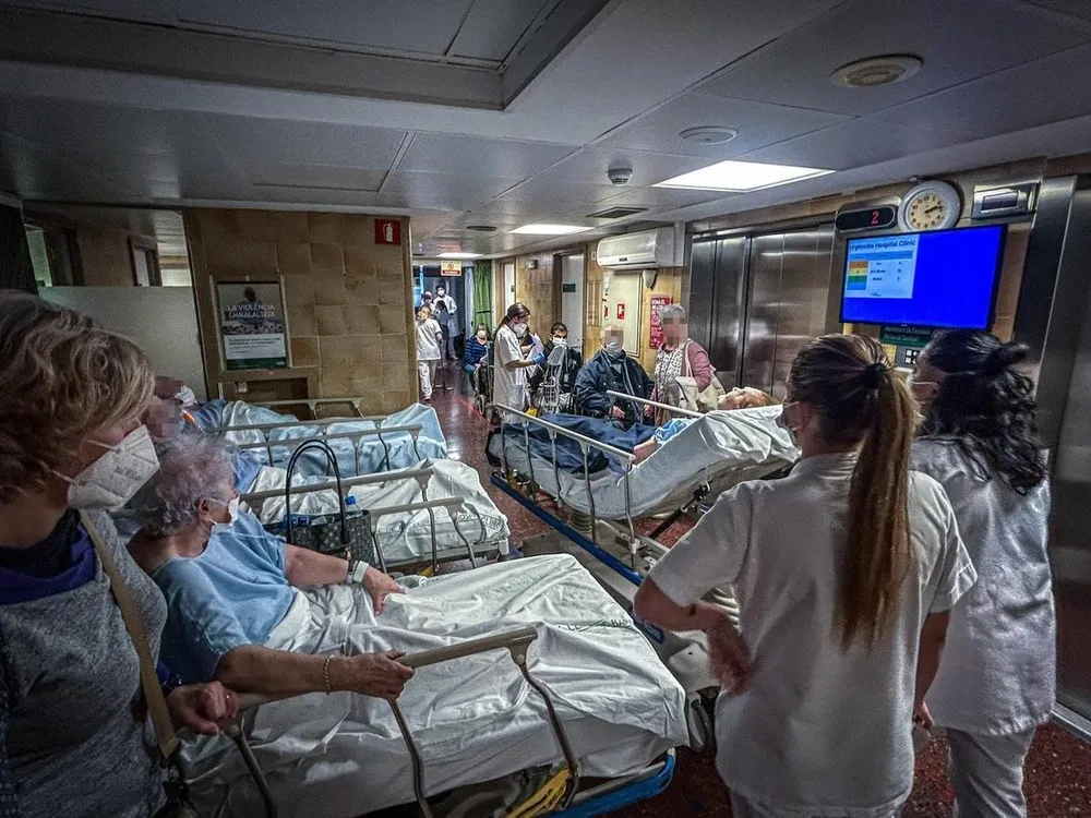 Urgencias saturadas en el Hospital Clínic de Barcelona,