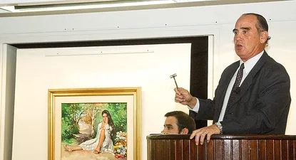 Horacio Castells durante un remate