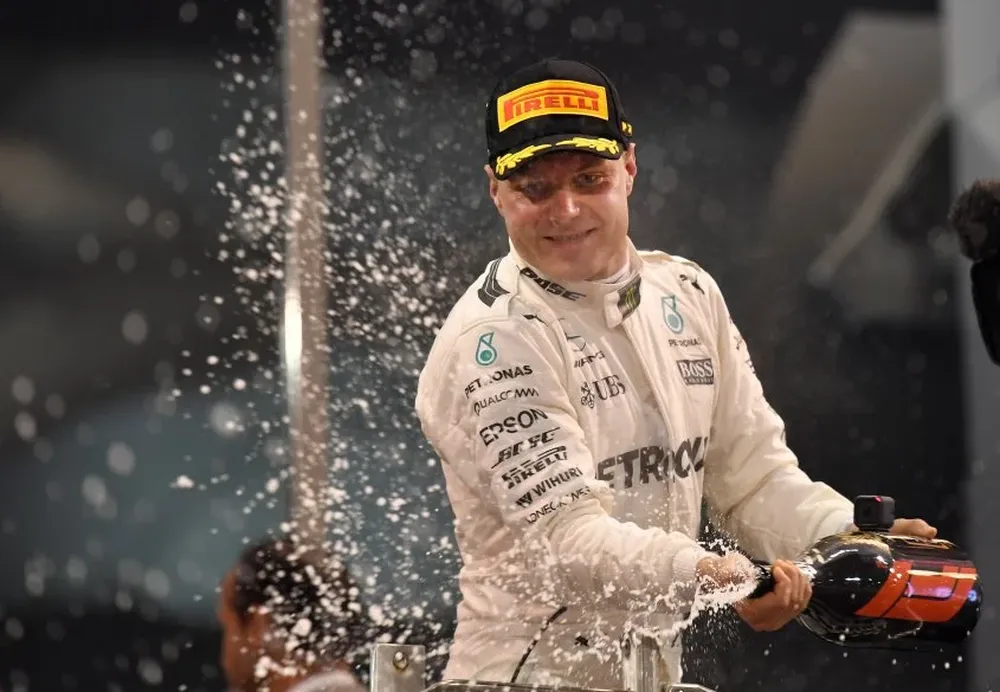 Valteri Bottas festejó en Abu Dabi