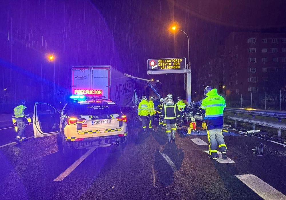 Mueren dos personas en dos accidentes de tráfico en el mismo punto de la A-4 en Madrid. Fuente: &nbsp;EMERGENCIAS.