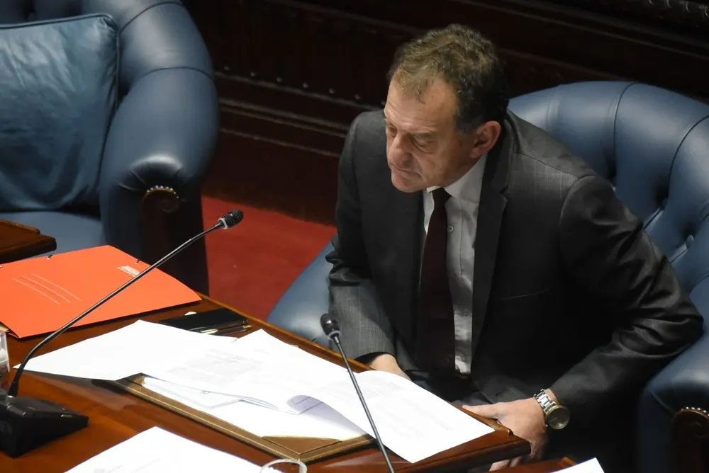 El senador y líder de Cabildo Abierto, Guido Manini Ríos