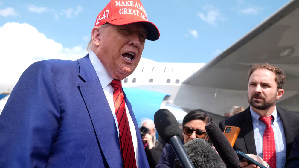 Donald Trump, en Nueva Jersey, donde critico a España.