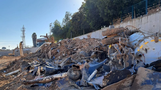 Estado del vehículo en el que viajaban las dos mujeres que ha sido encontrado este jueves.