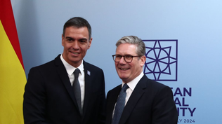 El presidente de España, Pedro Sánchez y el primer ministro británio, Keir Starmer.