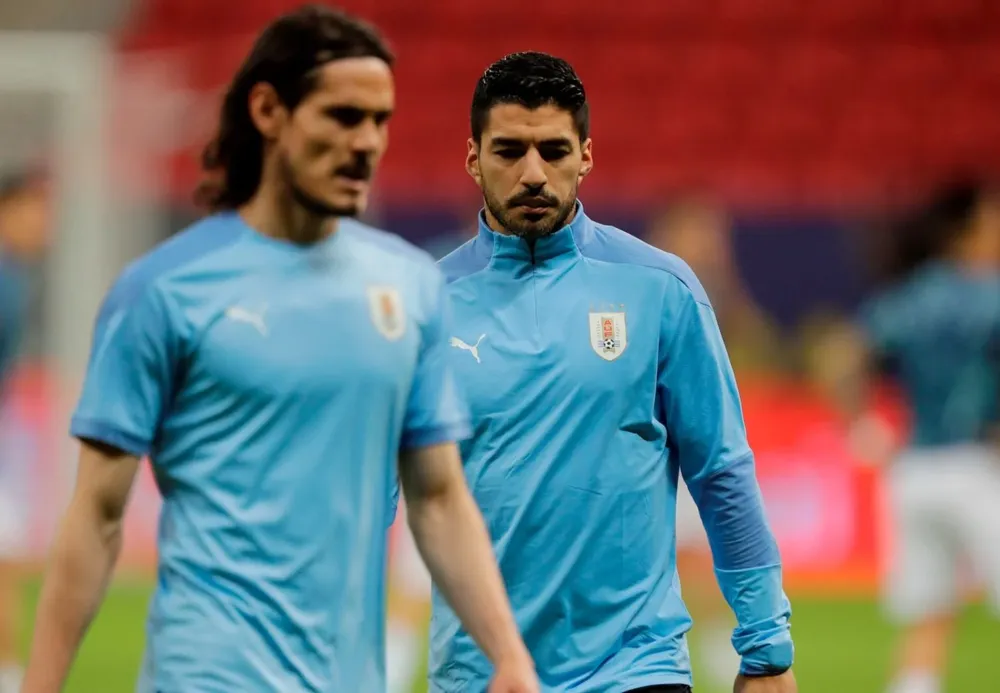 Edinson Cavani y Luis Suárez en la selección