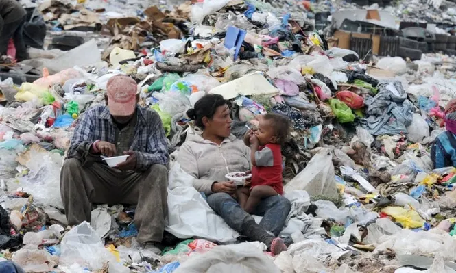 Una familia en Tegucigalpa, Honduras