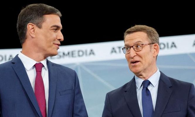 Alberto Núñez Feijóo y Pedro Sánchez