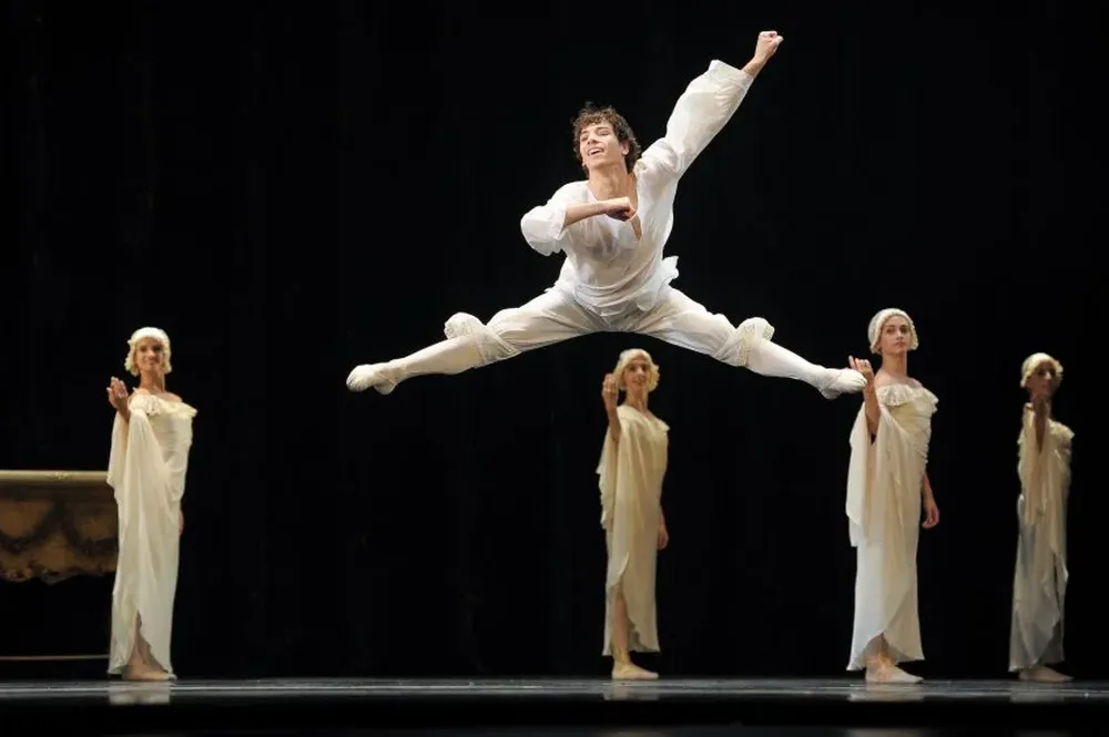 Ciro Tamayo en uno de los pasajes de Hamlet Ruso, el último espectáculo del BNS