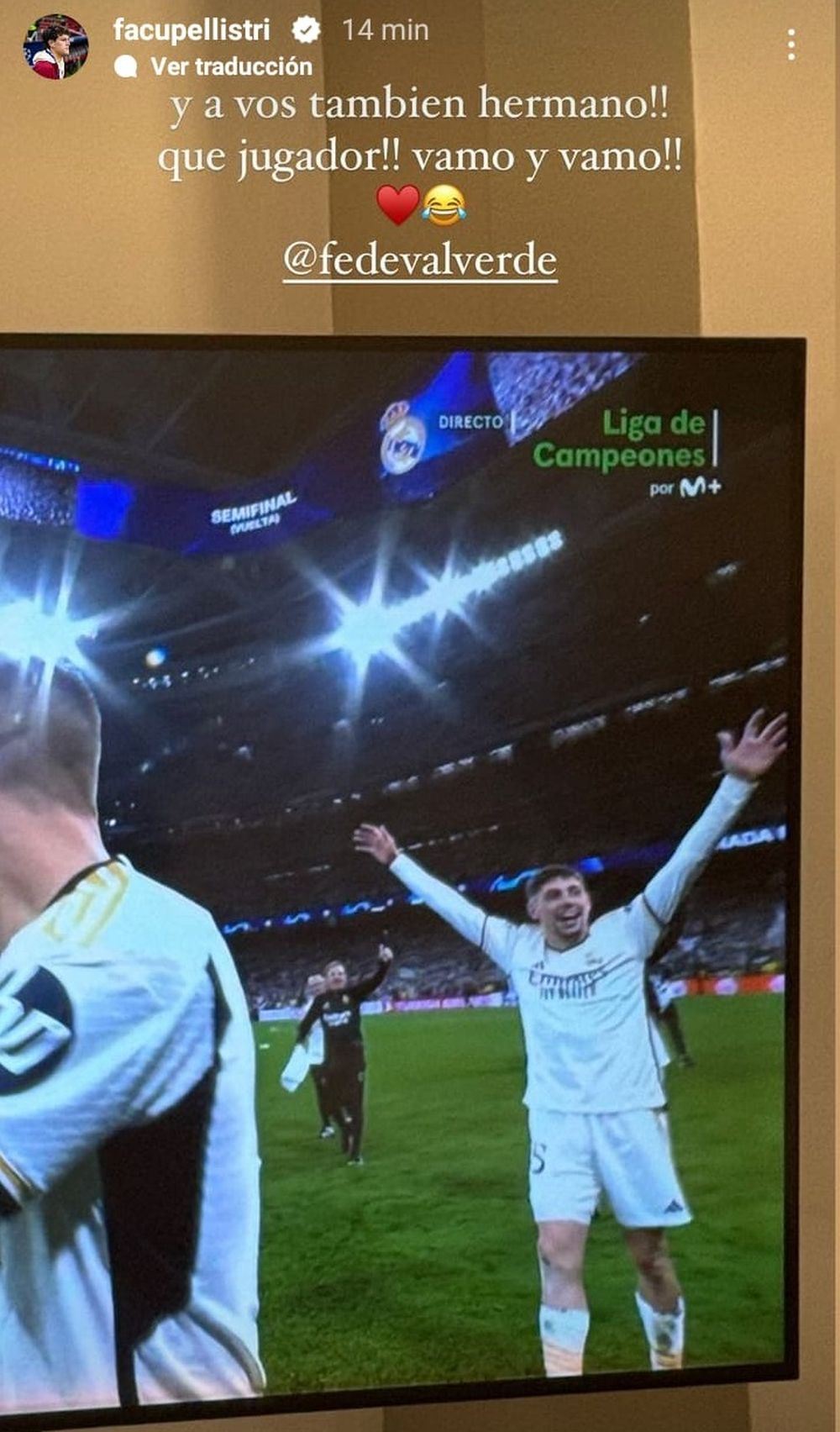 El mensaje de Facundo Pellistri para Federico Valverde