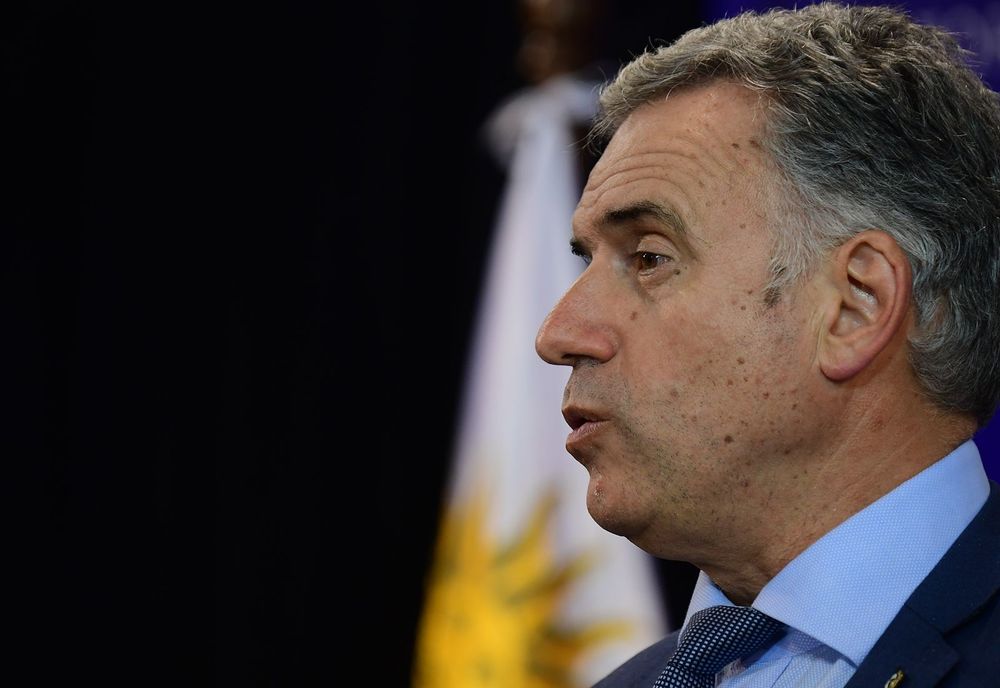 El presidente Yamandú Orsi da una conferencia el lunes 29 de setiembre tras el atentado a la fiscal Mónica Ferrero
