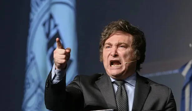 Javier Milei presentó su libro en el auditorio del diario La Razón.