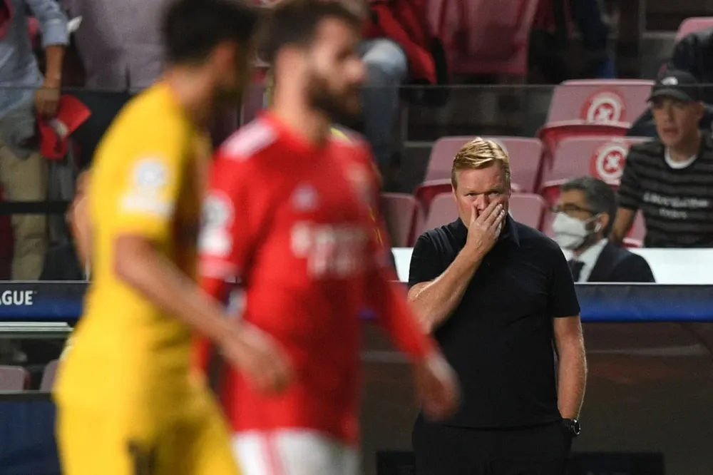 Koeman contra Benfica: el equipo fue un alma en pena