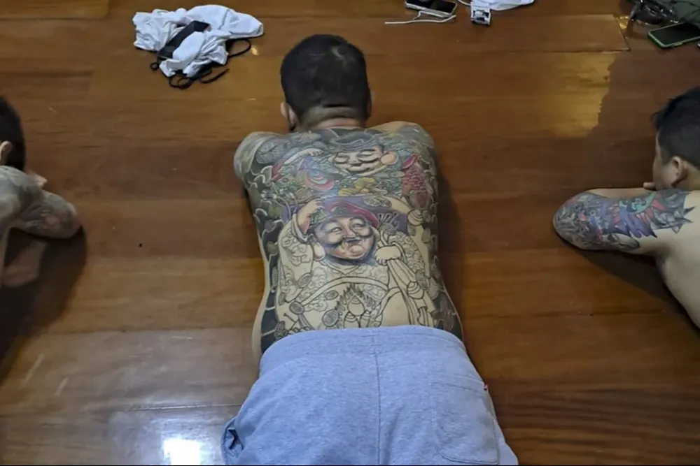 Uno de los ocho integrantes de la banda criminal Dragón Rojo detenidos por la policía peruana.
