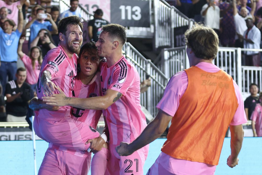 Festejo de Lionel Messi