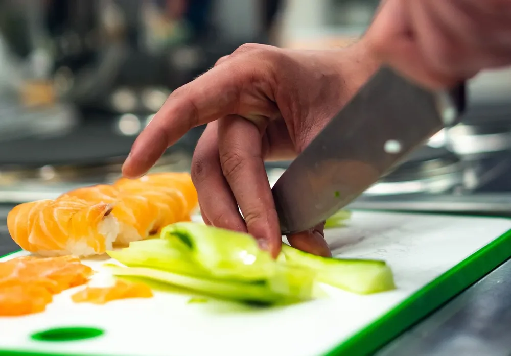 La higiene de los cuchillos al momento de cocinar es fundamental