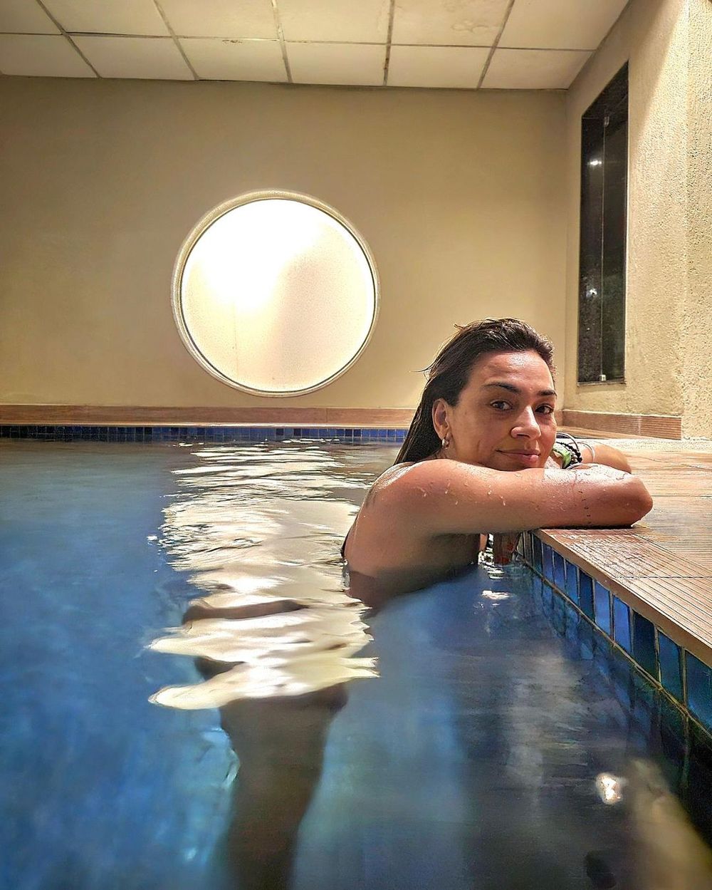 Yisela Moreira en sus vacaciones