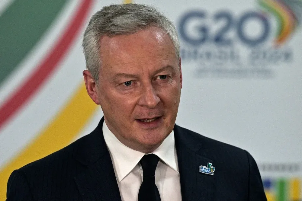 El ministro de Economía francés, Bruno Le Maire, dijo que Francia está a la vanguardia de la iniciativa por una tributación mínima para los más ricos.