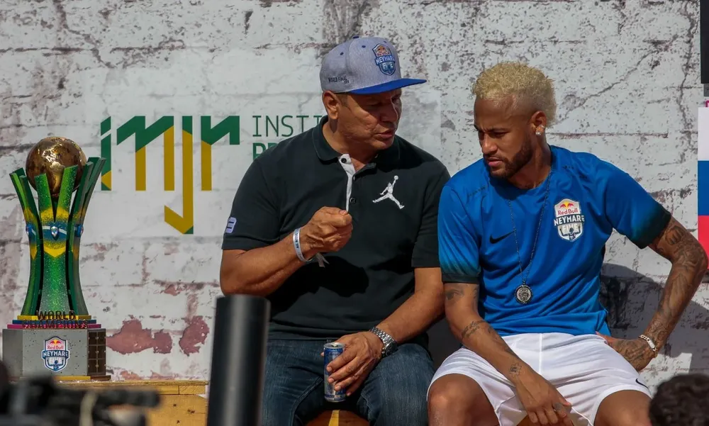 Neymar y su padre