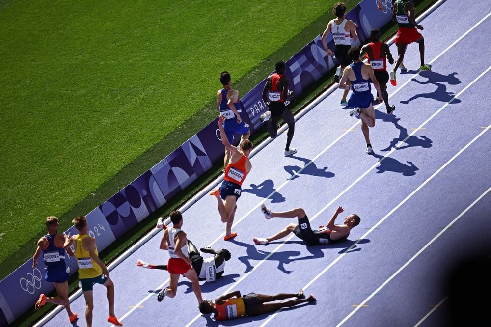 La caída en la serie de 5.000m