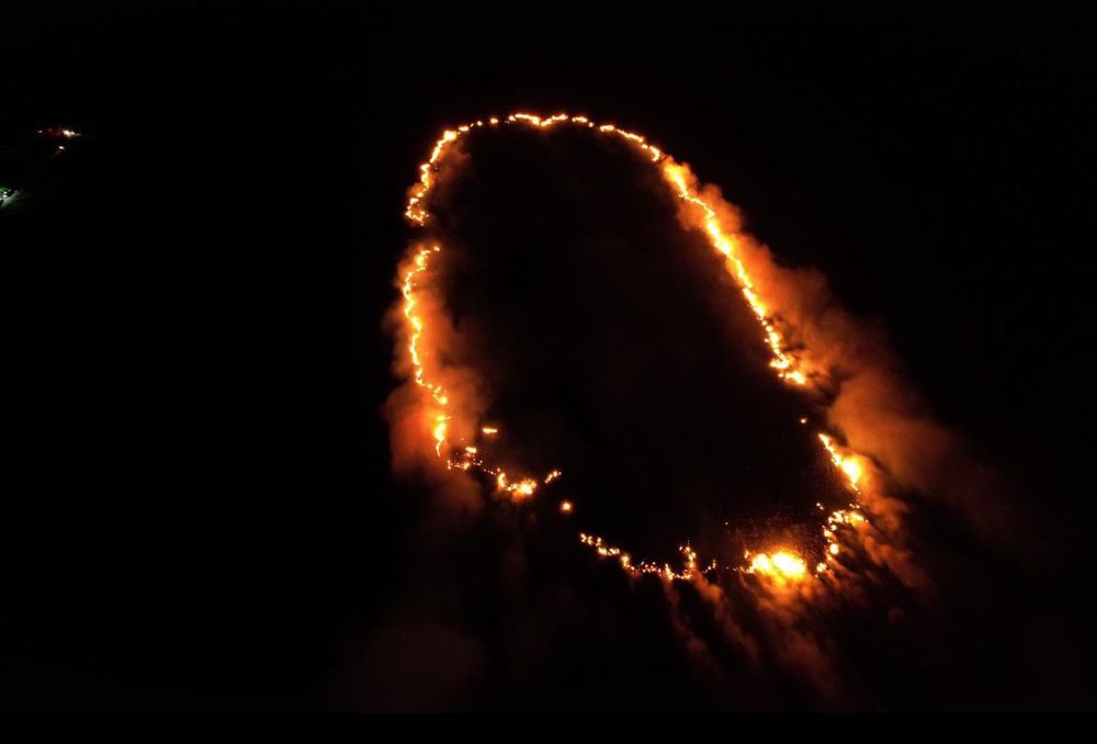 Incendio en Cerro Largo