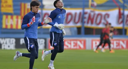 Facundo Machado e Ignacio Suárez, arqueros de Nacional