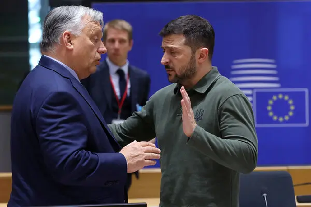 Viktor Orban y Volodomir Zelenski